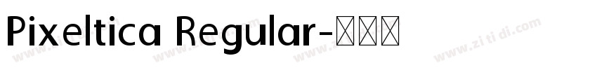 Pixeltica Regular字体转换
